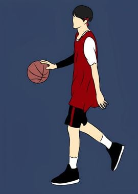 Basketball Player Illustration