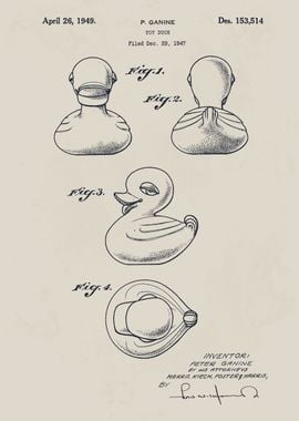 Rubber Duck Patent Drawing