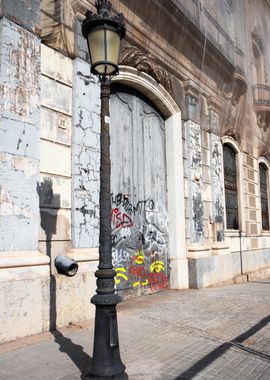 Old Street Lamp in Barcelona