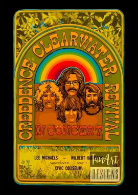 Creedence Clearwater Revival Concert Poster