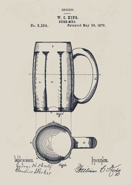 Beer Mug Patent Design