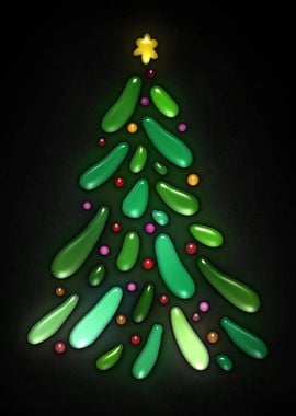 Abstract Christmas Tree