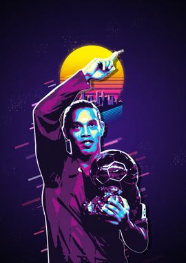 Ronaldinho in Retro Style