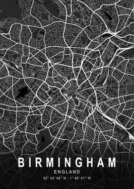 Birmingham Dark City Map