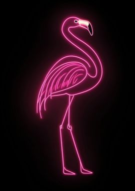 Neon Flamingo