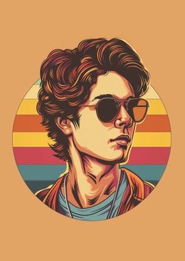 Retro Man with Sunglasses