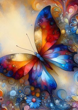 Colorful Butterfly Art