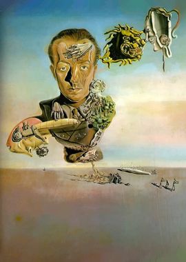 Salvador Dali Surreal Portrait  