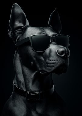 Stylish Doberman in Black