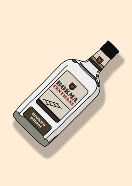 Bokma Centraal Liquor Bottle