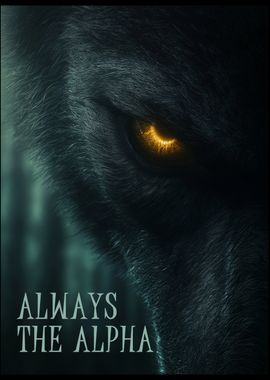 Black Wolf Love Motivational  Quote Always The Alpha   