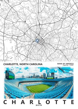 Charlotte, NC Stadium Map