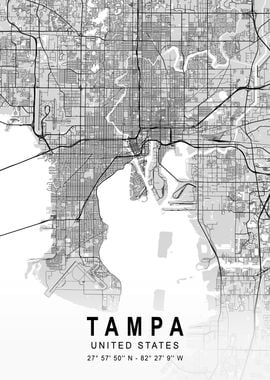 Tampa Light City Map