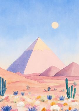 Desert Pyramid Landscape