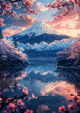 Peaceful Morning at Mount Fuji