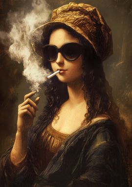 Mona Lisa Smoking