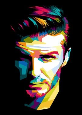 David Beckham Pop Art Portrait