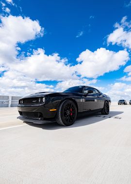 Black Dodge Challenger SRT