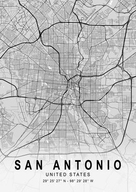 San Antonio Light City Map