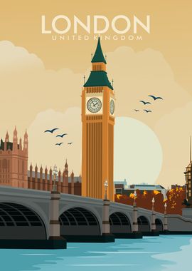 London England Travel Print