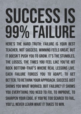 Success is 99% Failure, Motivational