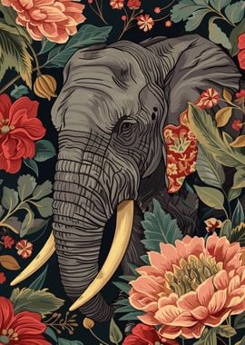 Elephant in Bloom