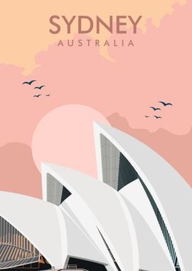 Sydney Australia Travel Print