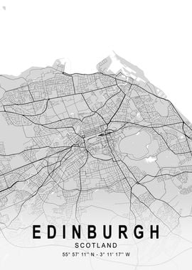 Edinburgh Light City Map