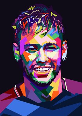 Neymar Jr. Pop Art Portrait