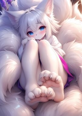 White Fox Girl Anime