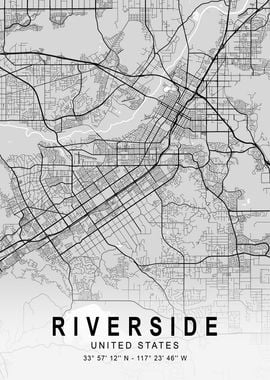 Riverside Light City Map