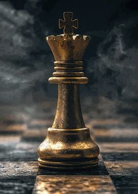 Golden Chess Queen