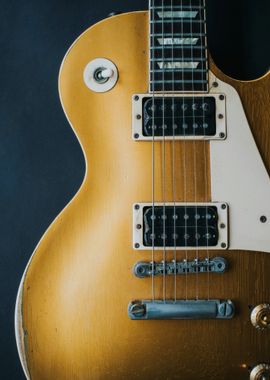 Gold Electric Guitar