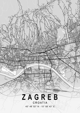 Zagreb Light City Map