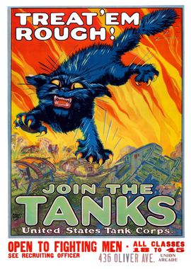 Join the Tanks - WWI Poster