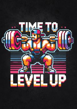 Time to Level Up, Workout Gamer Motivational