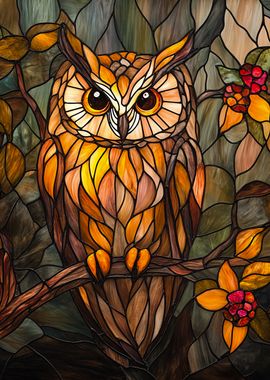 Stained Glass Owl