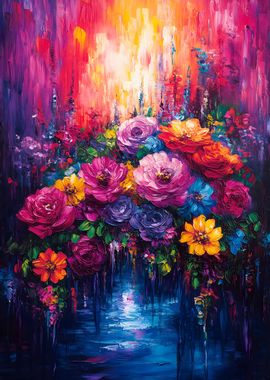 Vibrant Floral Painting