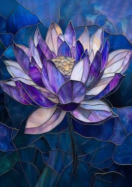 Stained Glass Lotus