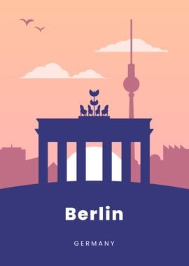 Berlin Skyline Illustration