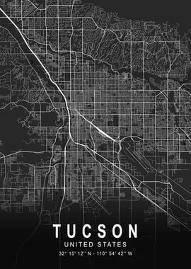 Tucson Dark City Map