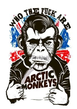 Arctic Monkeys Monkey Illustration