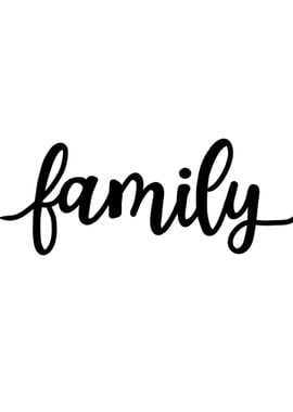 Family Word Art