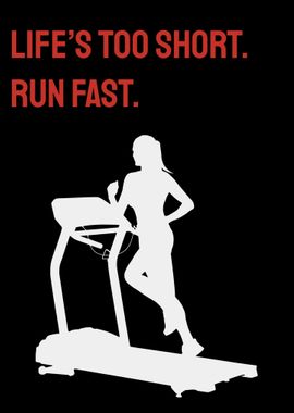 Run Fast Motivation Poster