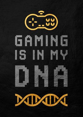 Gaming DNA Poster