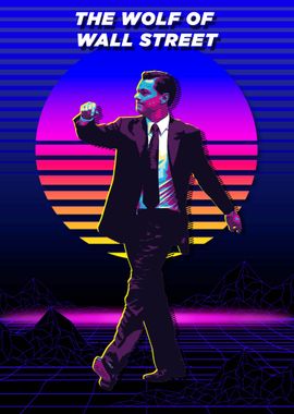 The Wolf of Wall Street Retro Art