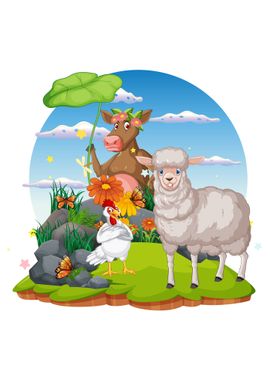 Farm Animals Cartoon