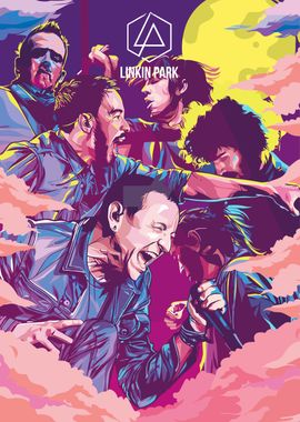 Linkin Park Band Illustration