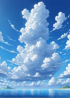 Fluffy Clouds Sky