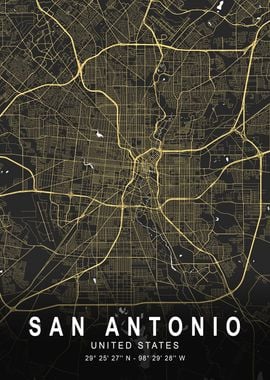 San Antonio Silver City Map